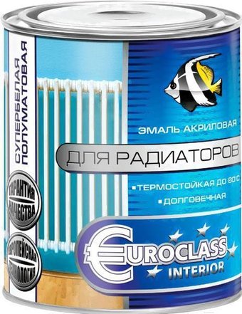 Эмаль Euroclass Для радиаторов отопления 900 г (белый)