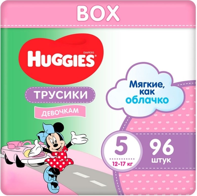 

Трусики-подгузники Huggies Ultra Comfort Box Girl 5 (96 шт)