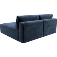 Угловой диван Лига диванов Лига-060 НПБ угол универсальный 129495 (велюр Tower 13 синий)