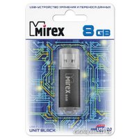 USB Flash Mirex UNIT BLACK 8GB (13600-FMUUND08)