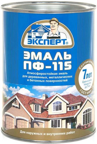 Эмаль Эксперт ПФ-115М Глянцевый 0.8 кг (красный)