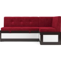 Угловой диван Мебель-АРС Нотис 191х82х116 см M11-27-1 (бархат красный Star Velvet 3 Dark Red)