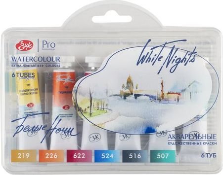 

Акварельные краски Невская палитра Белые ночи полночь закат 191392104 (6 цв, 10 мл)