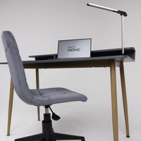 Стол AksHome Jasper 86201 (серый/бук)