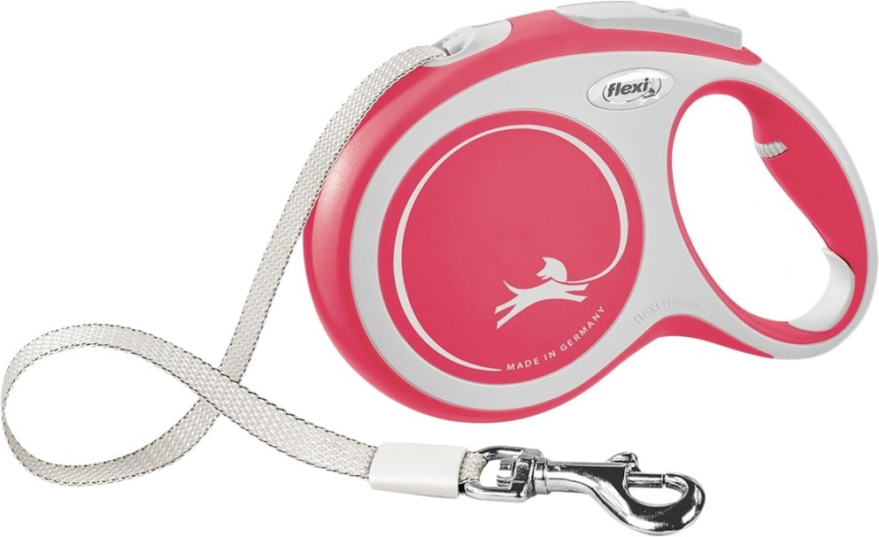 

Поводок-рулетка Flexi New Comfort M Tape 5 м (красный)