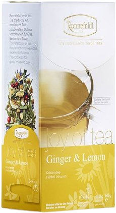 

Травяной чай Ronnefeldt Joy of Tea Ginger & Lemon - Имбирь и Лимон 15 шт