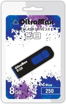 

USB Flash OltraMax 250 8GB (синий) [OM-8GB-250-Blue]