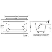Ванна Goldman Comfort 170x75 [ZYA-38-7]