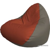 Кресло-мешок Flagman Relax P2.3-76 (красный, светлосерый-серый)