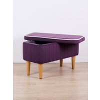 Банкетка MONOFIX Амма с ящиком (фиолетовый №25)