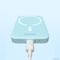 Внешний аккумулятор Baseus Magnetic Mini Air Wireless Fast Charge Power Bank 20W 6000mAh (голубой)