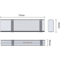 USB Flash Orico U3S-I 256GB U3S-I-C256G-SV-BP