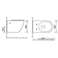 Унитаз подвесной SantiLine SL-5005