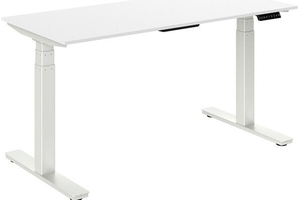 

Стол для работы стоя WellDesk WDЕ Flagman 1395x800х28 (белый/пепел)
