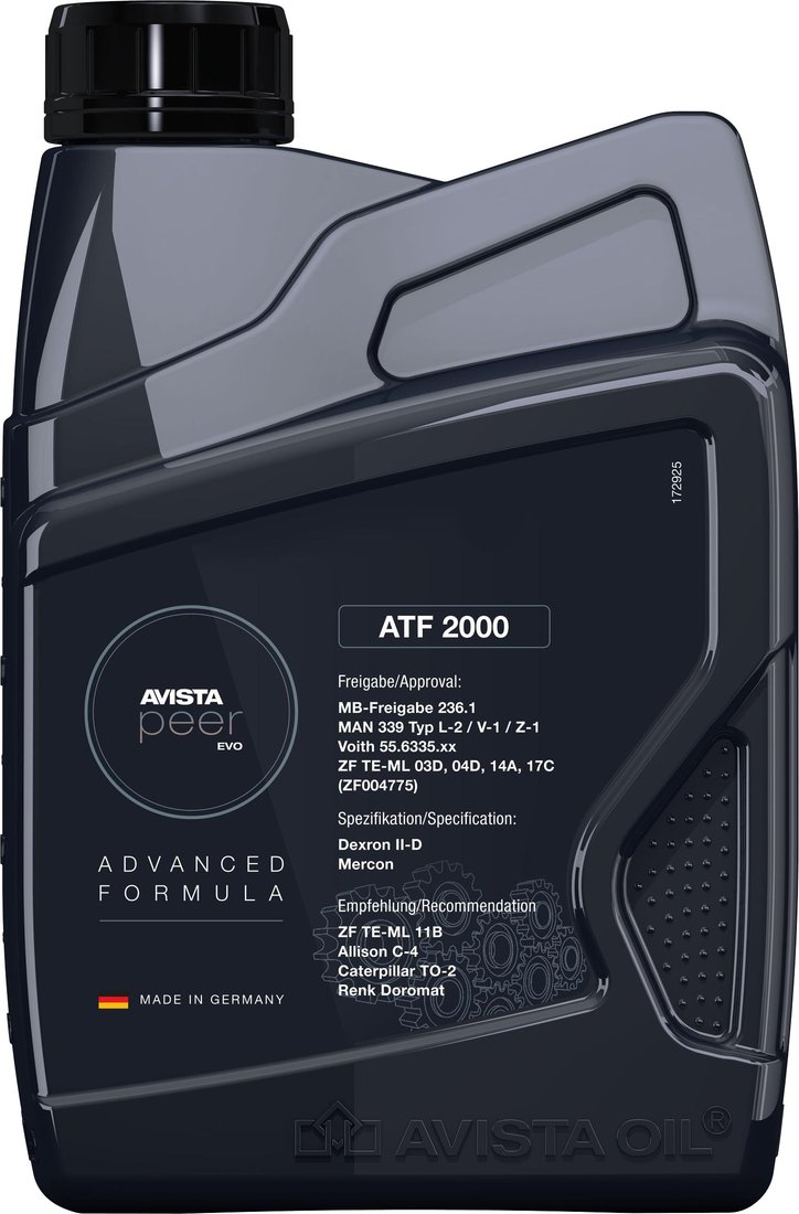 

Трансмиссионное масло Avista PEER EVO ATF 2000 1л