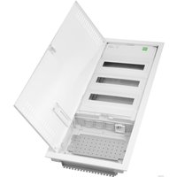 Бокс пластиковый Elektro-Plast MSF TWIN RP комбинированный, 3*12M+1xМП перф., N/PE-шинки, 1xSCHUKO, мет. дверь, белый RAL9016, 358x853x94mm, IP30 в Пинске