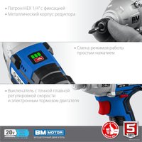 Винтоверт Зубр Профессионал GVB-250-42 (с 2-мя АКБ 4 Ач, кейс)