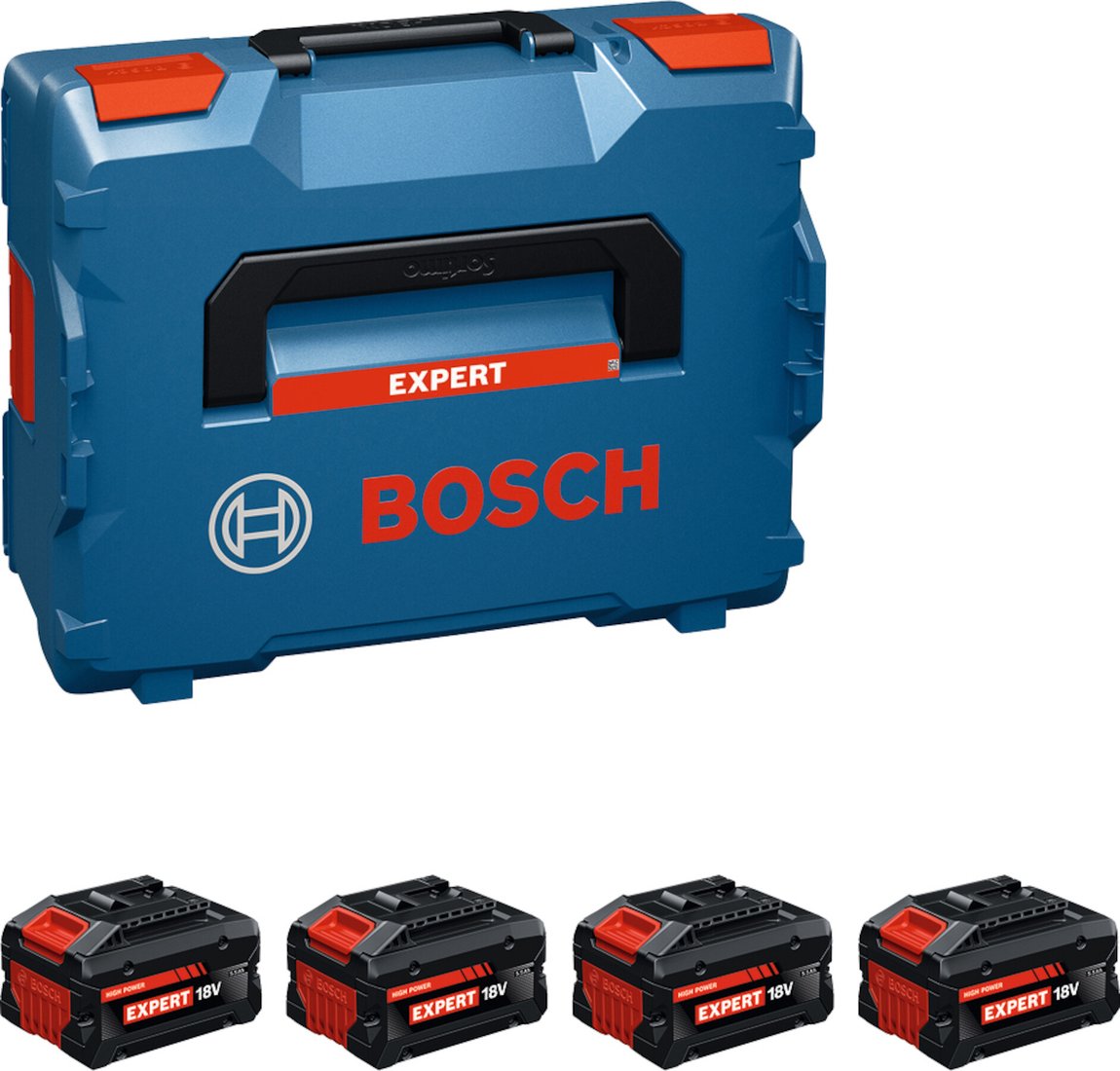 

Набор аккумуляторов Bosch EXBA18V-55 1600A0373H (18В/4x5.5 Ah + кейс)