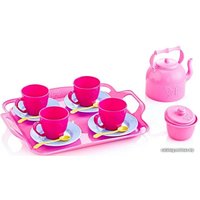 Набор игрушечной посуды Guclu Чайный на подносе 2573
