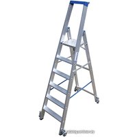 Лестница-стремянка Krause Stabilo с роликами 5 ступеней