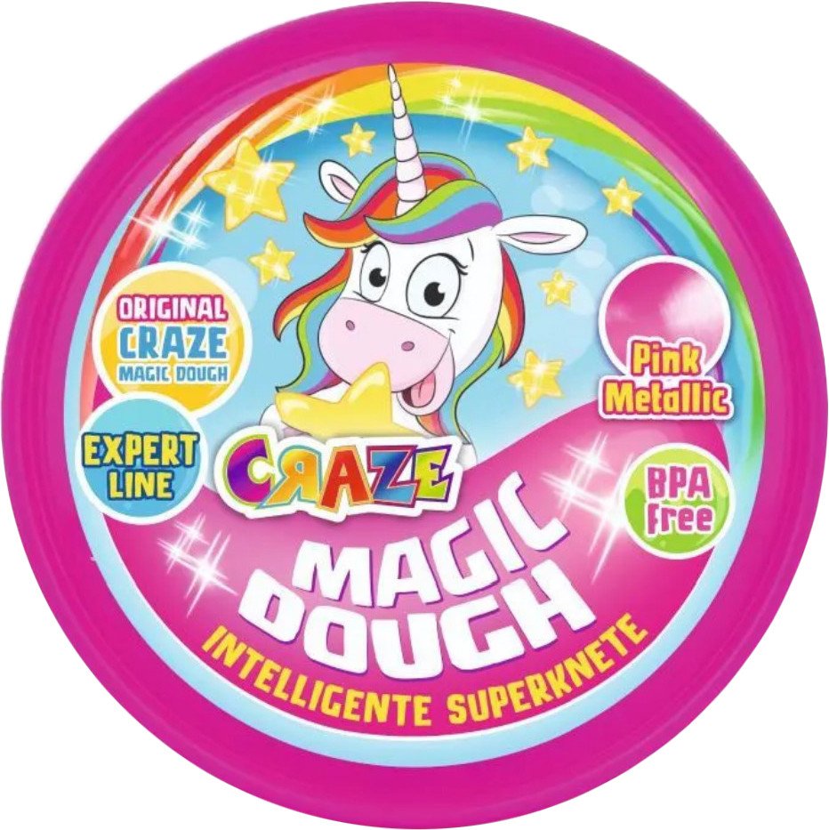 

Тесто для лепки Craze Magic Dough Попрыгунчик Мечты единорога 35306.B (розовый металик)