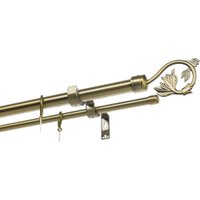 Карниз для штор Sundays Home Лайт Ветка 25мм+16мм двухрядный (антик, 2.4м)