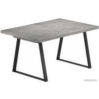 Кухонный стол Висанти Плюс Лофт 120-160x80 (бетон/каркас черный)
