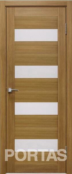 

Межкомнатная дверь Portas S23 60x200 (орех карамель, стекло мателюкс матовое)