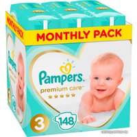 Подгузники Pampers Premium Care 3 (148 шт)