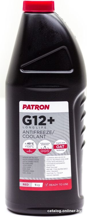 Антифриз Patron G12+ LongLife Red 1кг