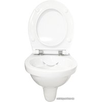 Унитаз подвесной Керамин Санти R (сиденье дюропласт с микролифтом Арктик Slim ЖС)