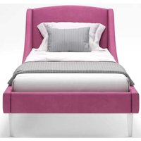 Кровать MONOFIX Лотти 90x200 (микровелюр/бордовый)