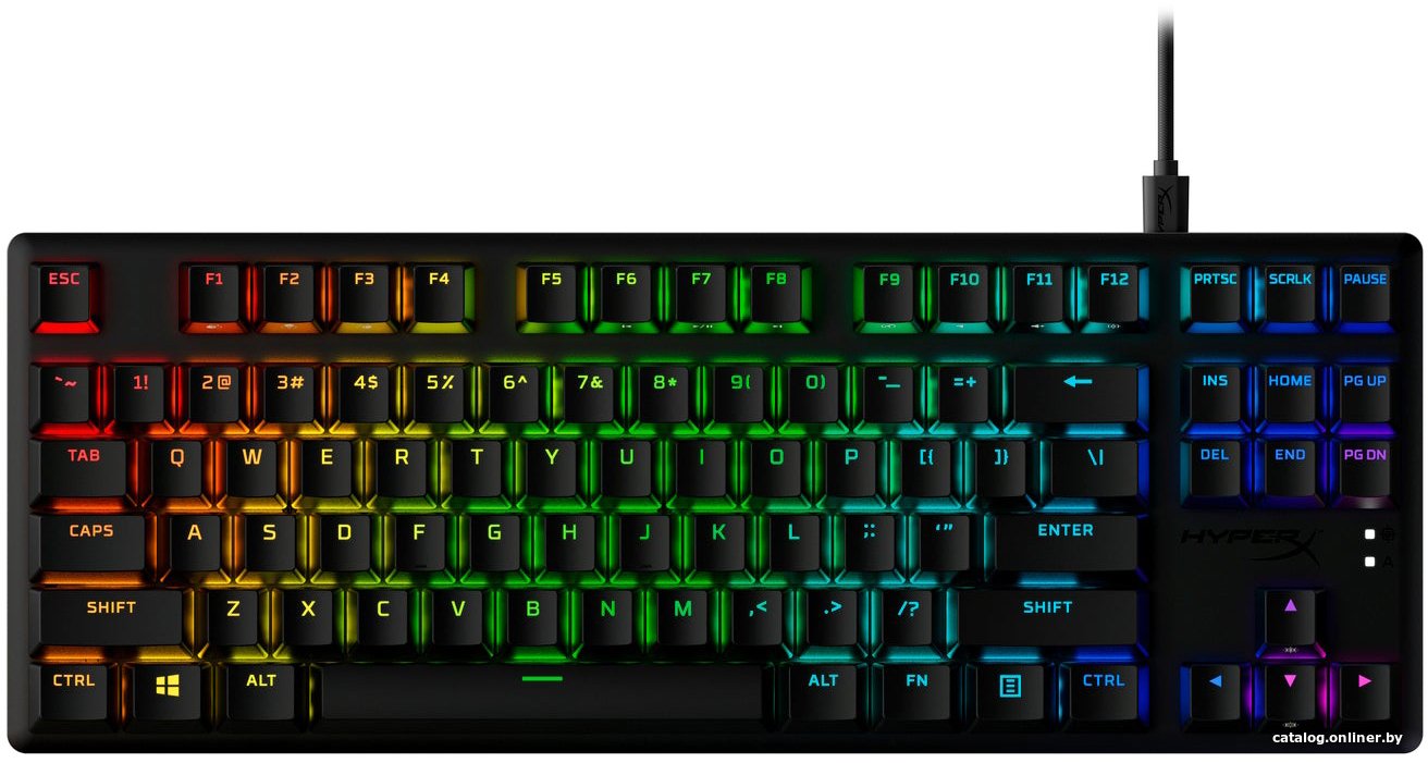 Клавиатура HyperX Alloy Origins Core PBT (HyperX Blue, нет кириллицы)