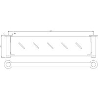 Полка для полотенца Artize Onyx ONY-CHR-59775