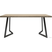 Кухонный стол Buro7 Уиллис 180 (классика, дуб беленый/черный)