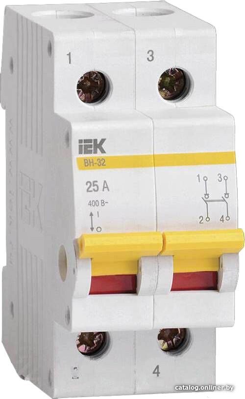 Выключатель нагрузки IEK ВН-32 2Р 25А MNV10-2-025