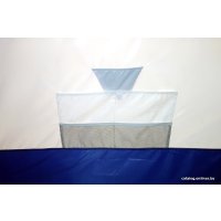 Палатка для зимней рыбалки Пингвин 3 с дышащим верхом (белый/синий)