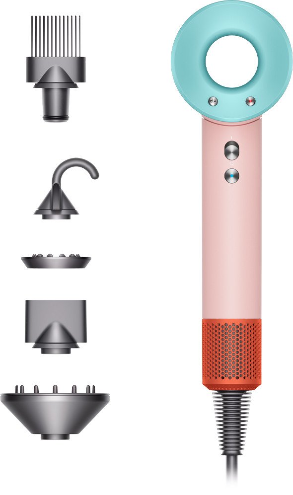 

Фен Dyson HD07 Supersonic 508245-01 (с переходником на евровилку, керамический поп)