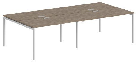 Стол Norden 320x143.8x75 SG.256.OD.44.WH (белый/дуб темный)