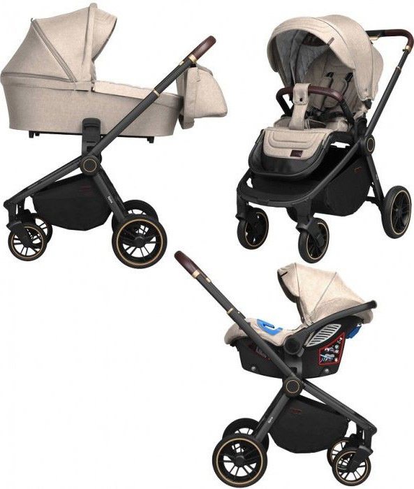 

Универсальная коляска Carrello Epica CRL-8511/1 (3 в 1, almond beige, черная рама)