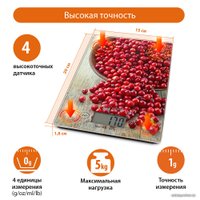 Кухонные весы Home Element HE-SC935 (брусничная россыпь)