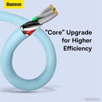 Кабель Baseus Crystal Shine USB Type-A - Lightning (2 м, голубой)