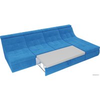 Модульный диван Лига диванов Холидей люкс 105558 (велюр, голубой)