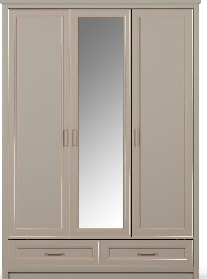 Шкаф распашной Black Red White Classic SZF2D1L2S (глиняный серый)