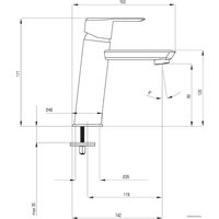 Смеситель Deante Arnika BQA 021M