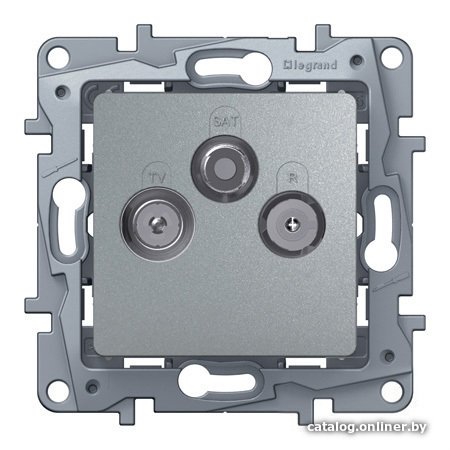 Розетка Legrand Etika 672456 (алюминий)
