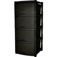 Комод Keeplex Rattan KL377312011 (темный каштан)