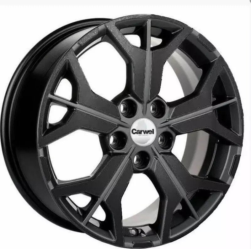 

Литые диски Carwel Енисей 249 16x6.5" 5x114.3мм DIA 66.1мм ET 50мм BK