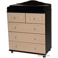 Детский комод Антел Ульяна-6 800-5 МДФ (венге/клен)