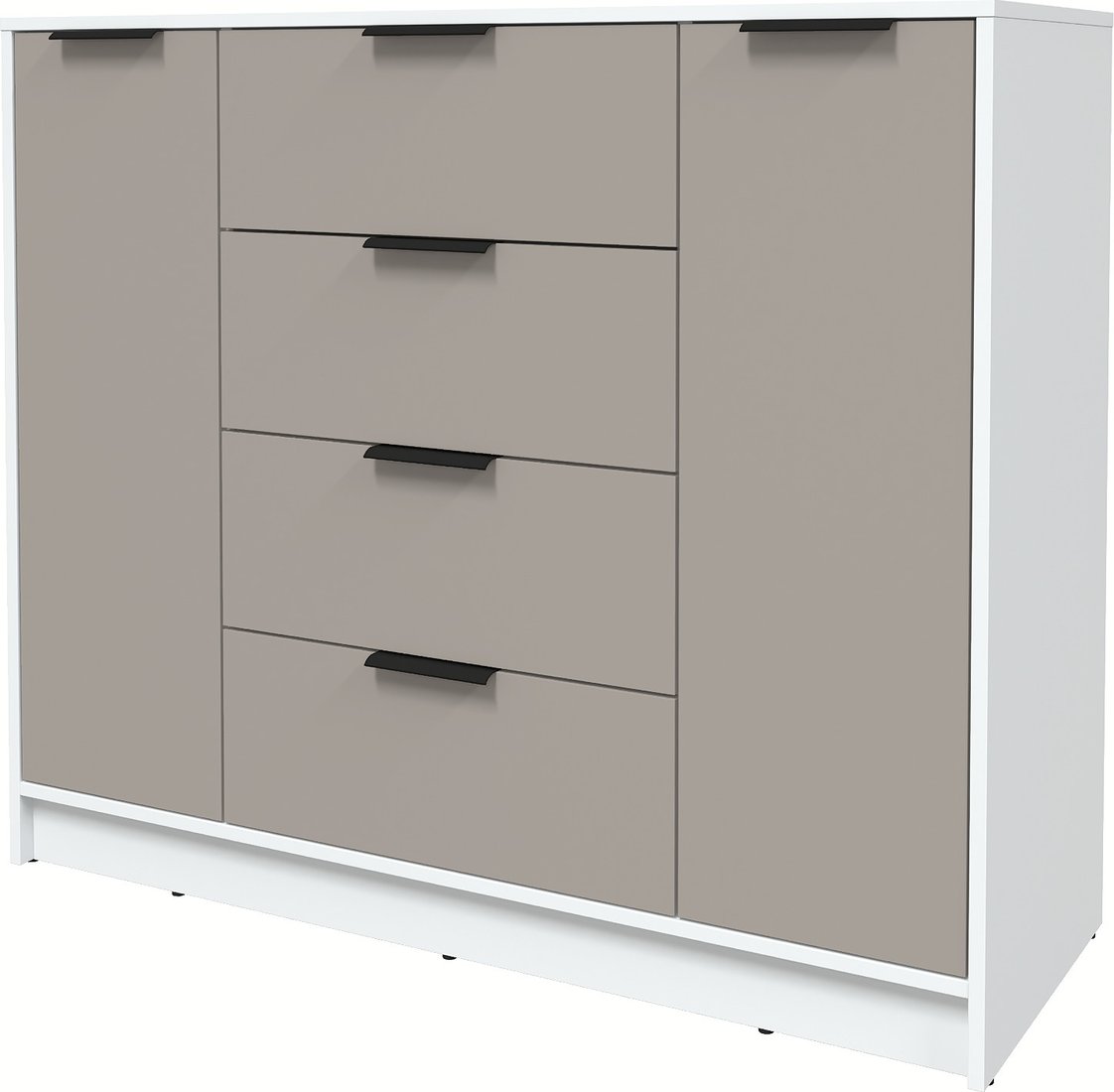 

Тумба Интерлиния Концепт КТ-Т120 Глосс (белый платинум/луна)